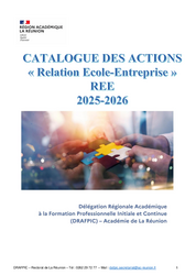 Catalogue des actions Relations Ecole Entreprise 2025-2026